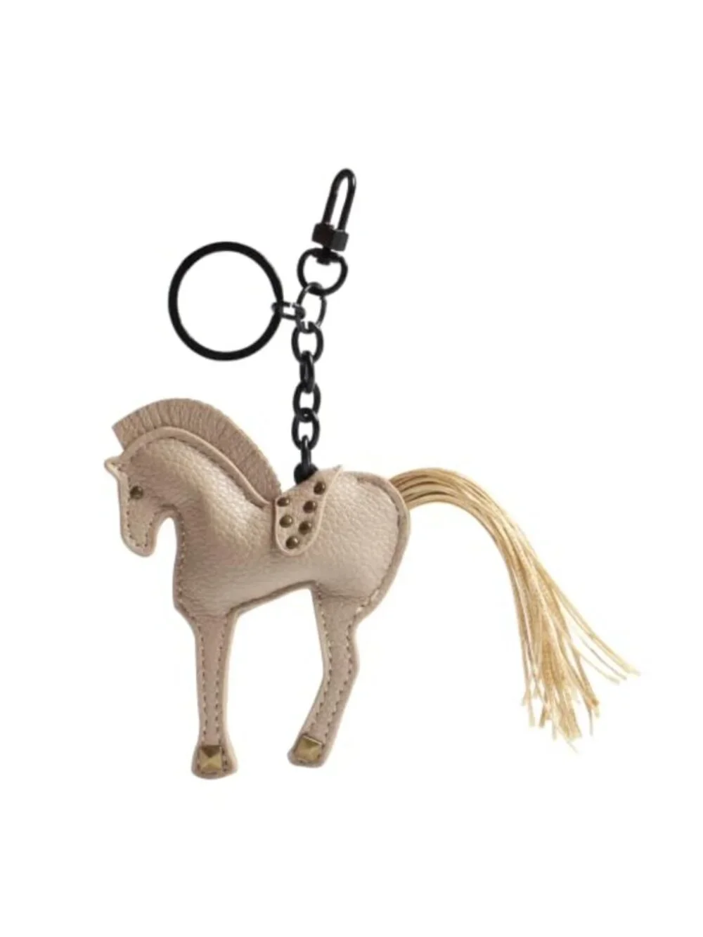 Genuine Leather Horse Keychain Bag Charm